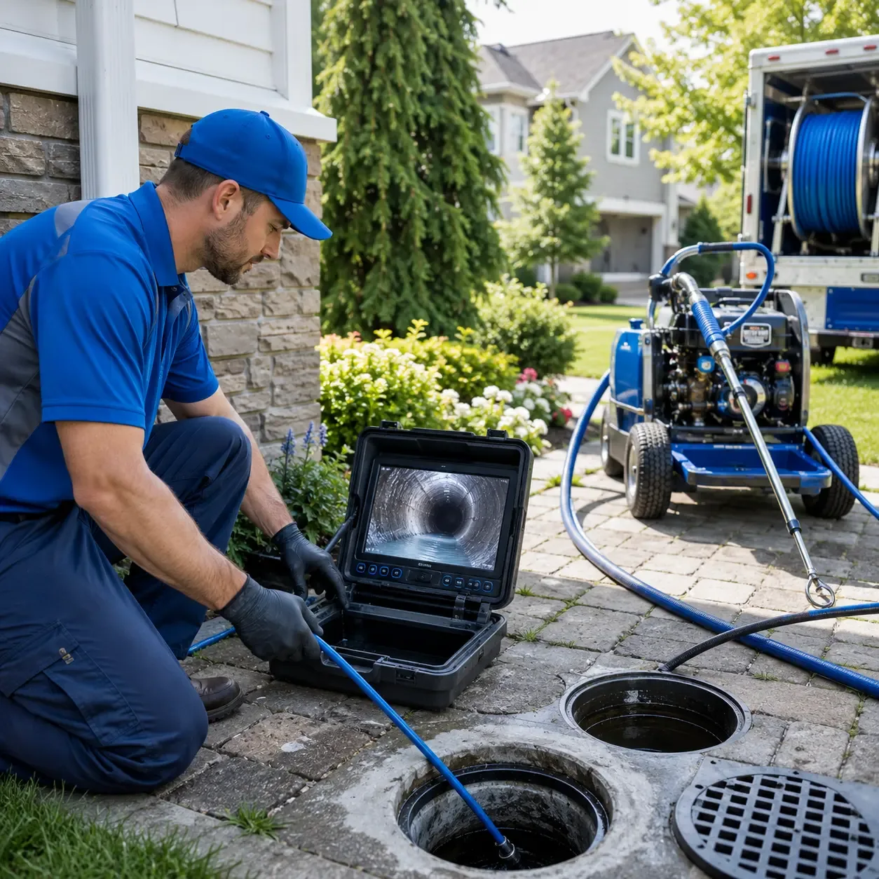 Outdoor drain cleaning professionals serving Edgewater, NJ