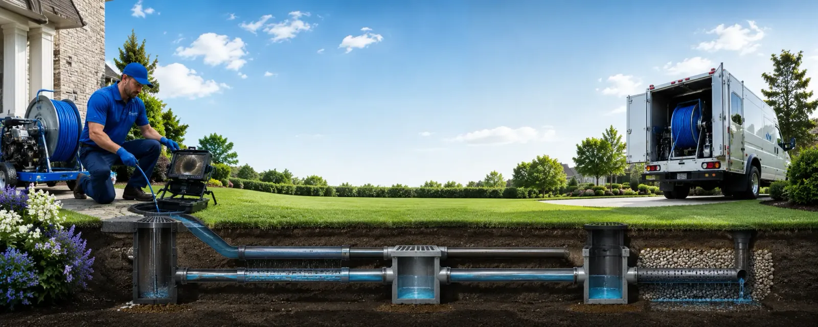Outdoor drain cleaning information for Edgewater, NJ
